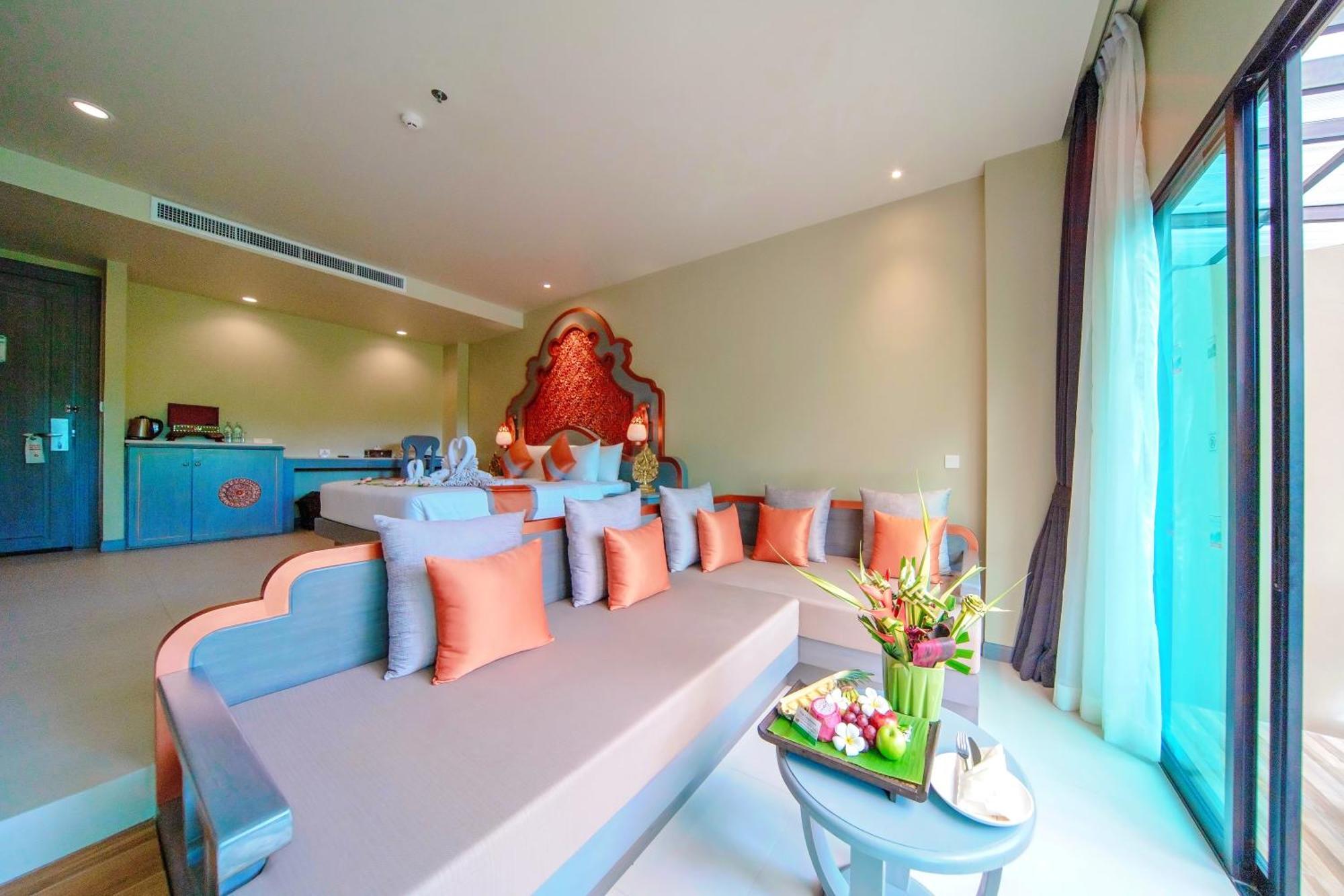 Deluxe Doppel-/Zweibettzimmer mit Zugang zum Pool