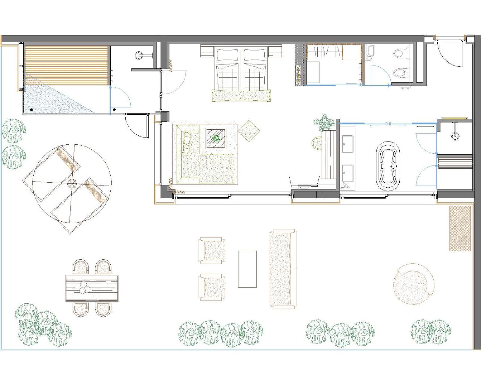 Penthouse mit Sauna