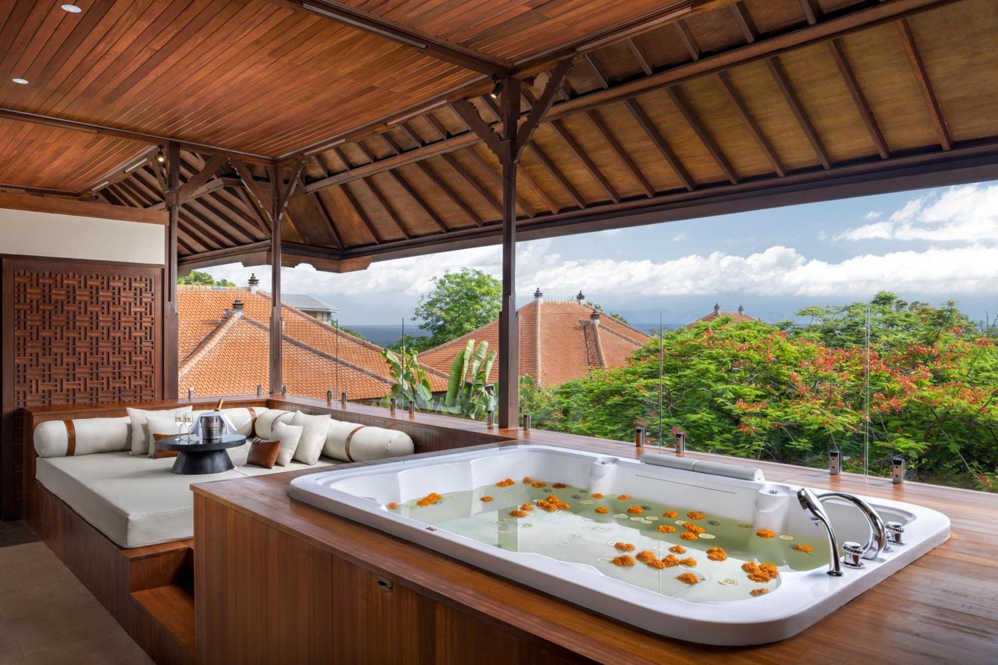 Familiensuite mit 2 Schlafzimmern und Gartenblick