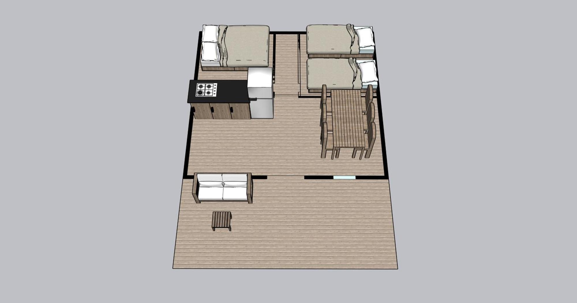 Chalet mit 2 Schlafzimmern