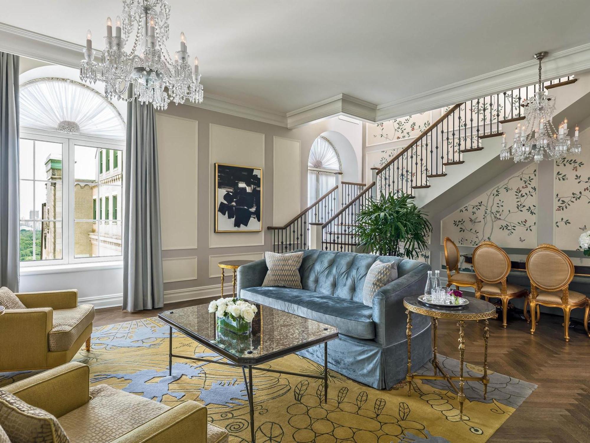 Grand Penthouse-Suite mit 2 Schlafzimmern, Terrasse und Blick auf den Central Park
