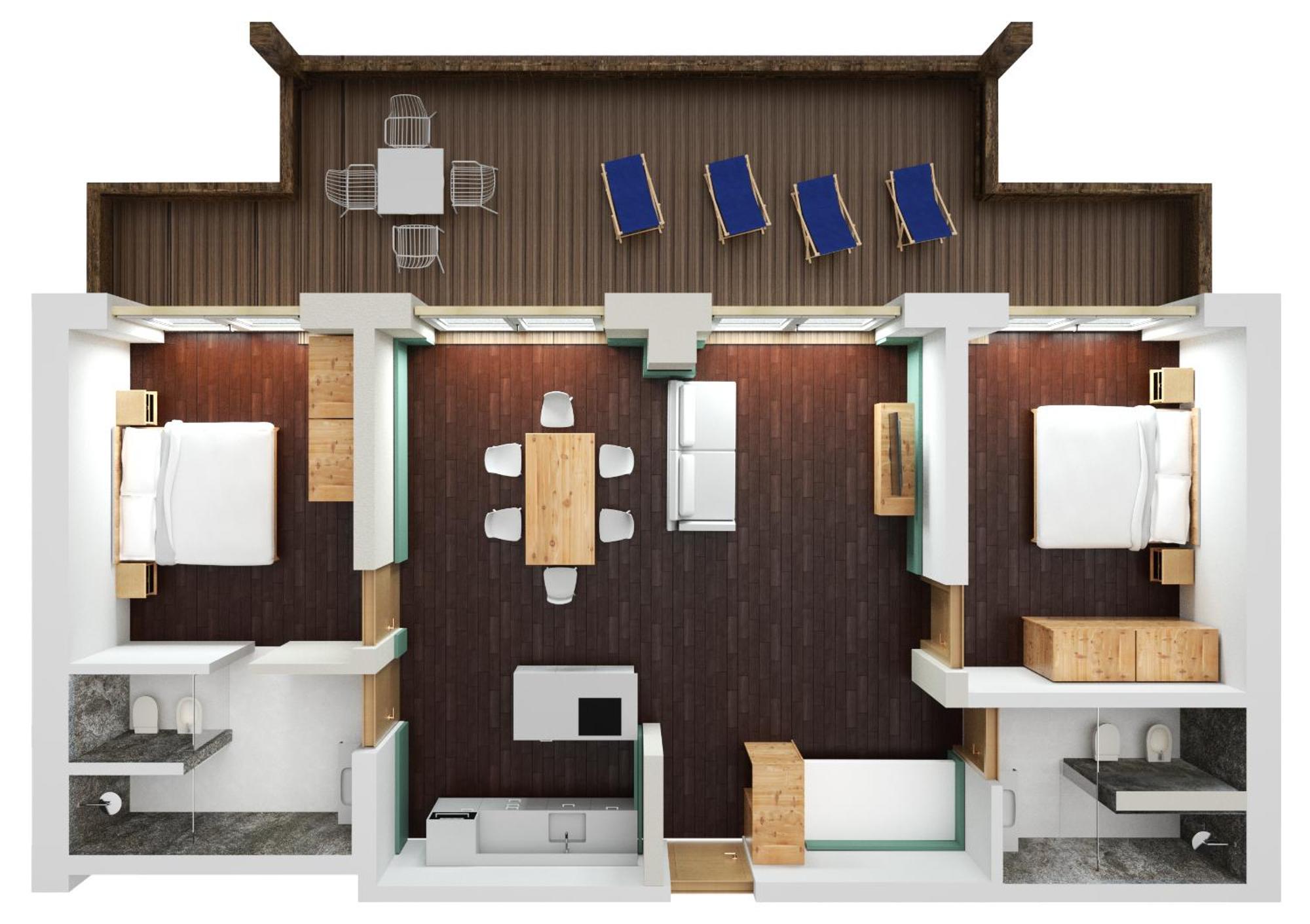 Two-Bedroom Superior Apartment