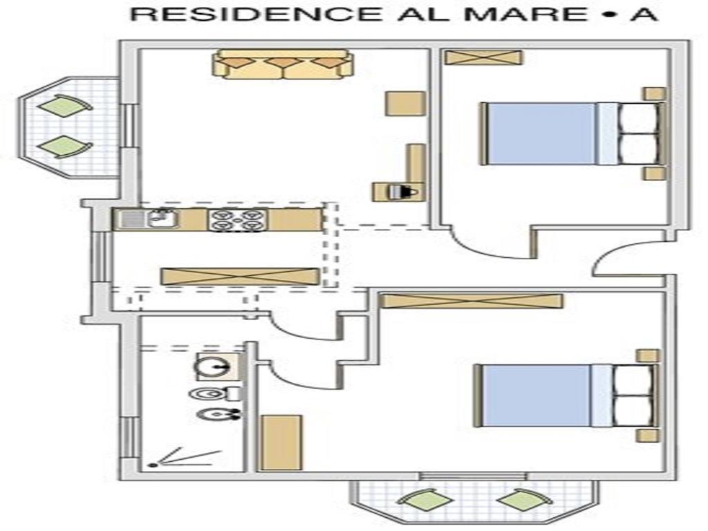 Apartment mit 2 Schlafzimmern (6 Erwachsene)