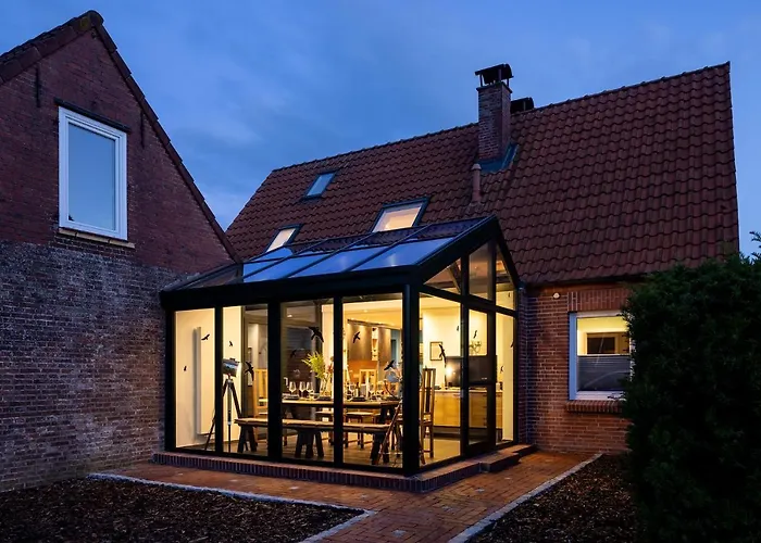Auszeithaus Pilsum - Wintergarten, Sauna, E-Ladesaeule - 8 Personen